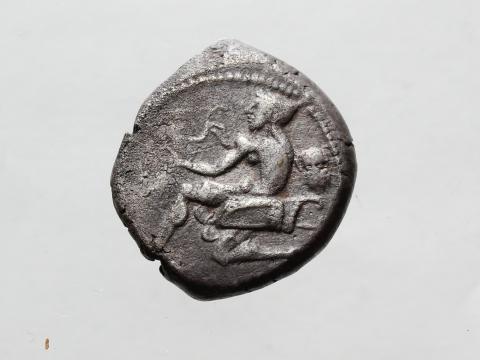 Image for BSH8: Silver stater of Soloi (Cilicia), c. 440–420 BC.  Kraay and Moorey 1981, no.58 (SNG Ashmolean XI 1790). [Obverse]