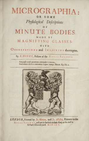 Image for Hooke's Micrographia, 1665