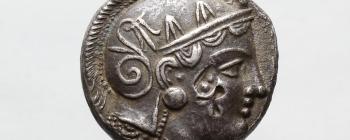 Image for Clone of T31: Silver Athenian owl imitation, struck by the Egyptian satrap Sabakes, c.340-333 BC. [Obverse]