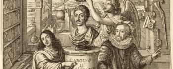 Image for Frontispiece, Thomas Sprat, History of the Royal Society, 1667